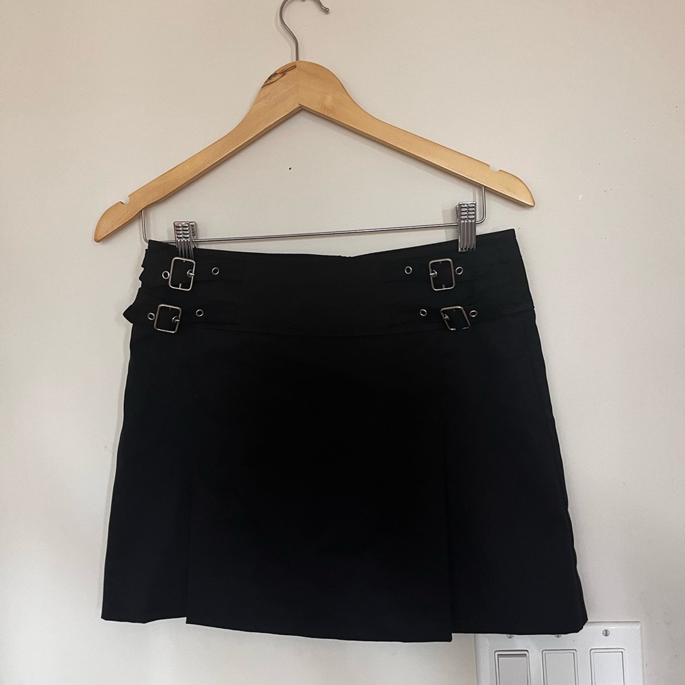 ESpirit Black Skirt with Buckles